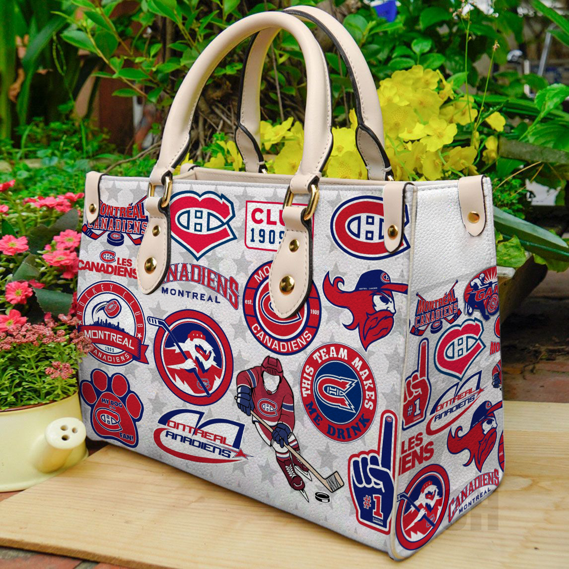 Montreal Canadiens Women Leather Hand Bag
