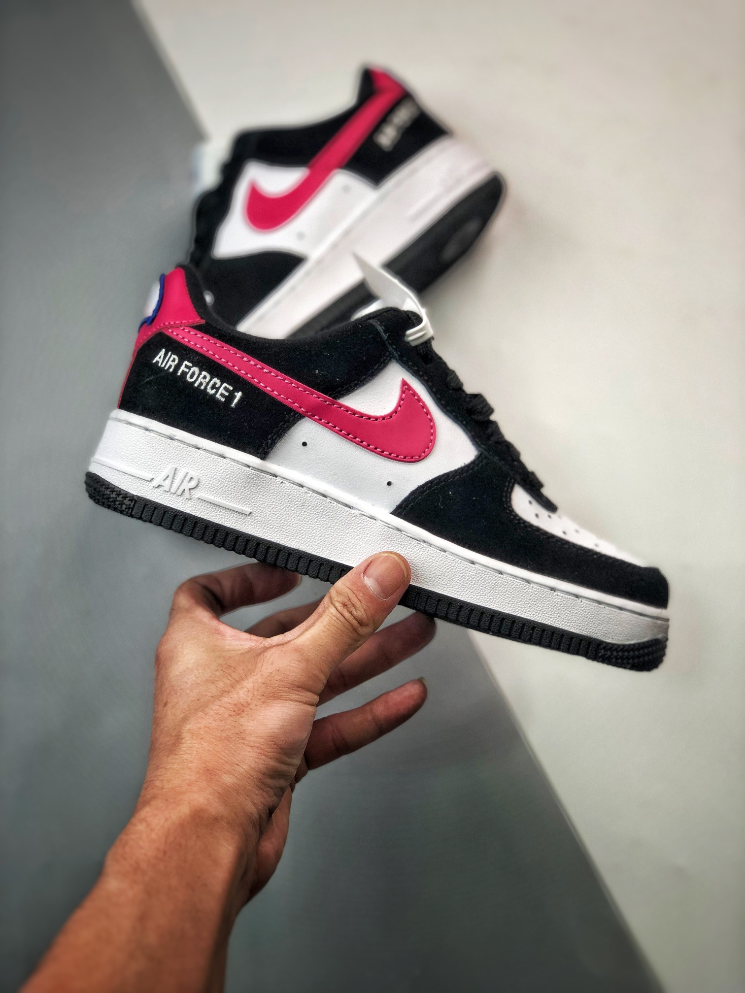 Nike Air Force 1 Low Athletic Club Off-Noir Pink Prime White For Sale