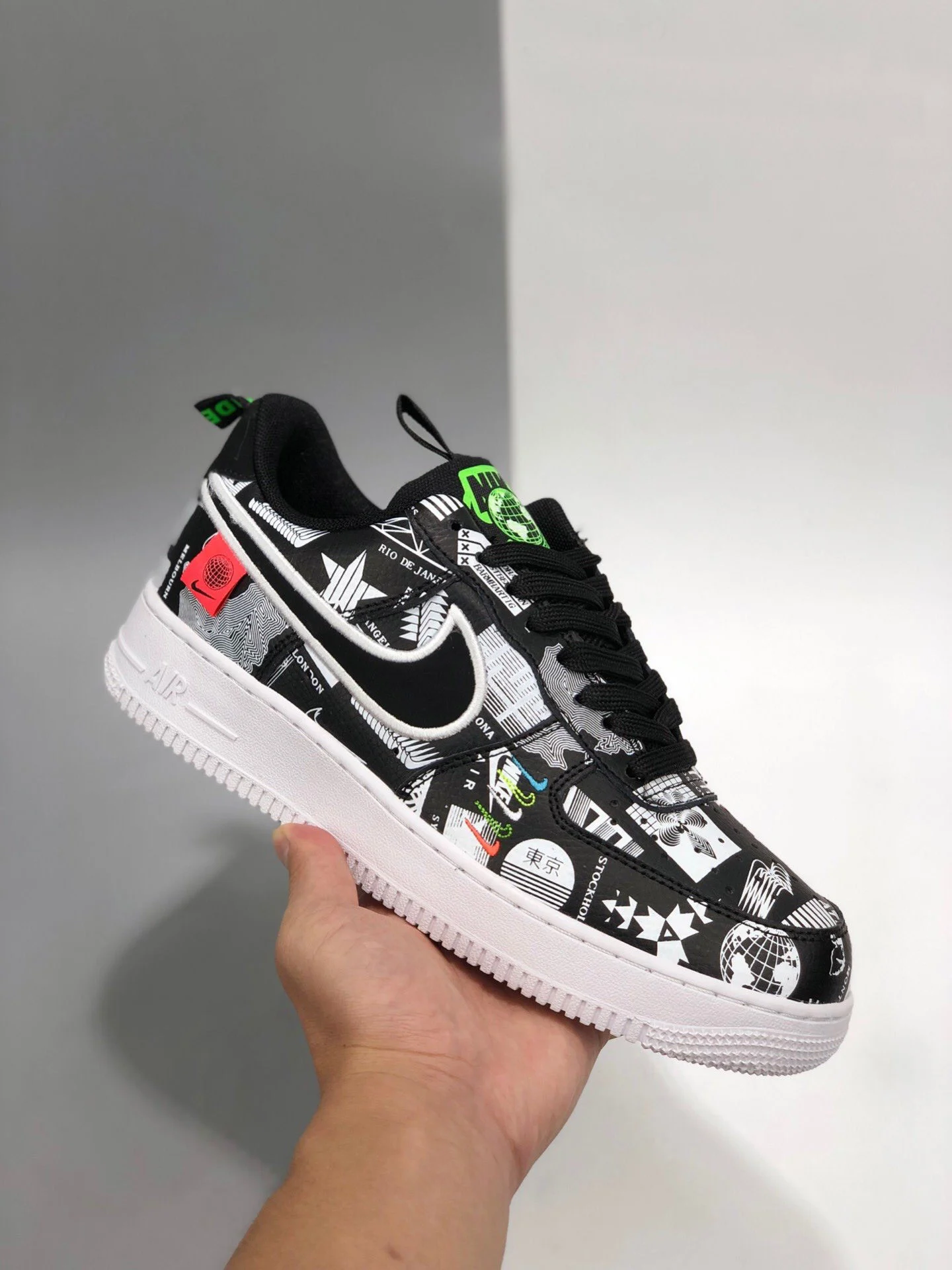 Nike Air Force 1 Low Worldwide Black For Sale