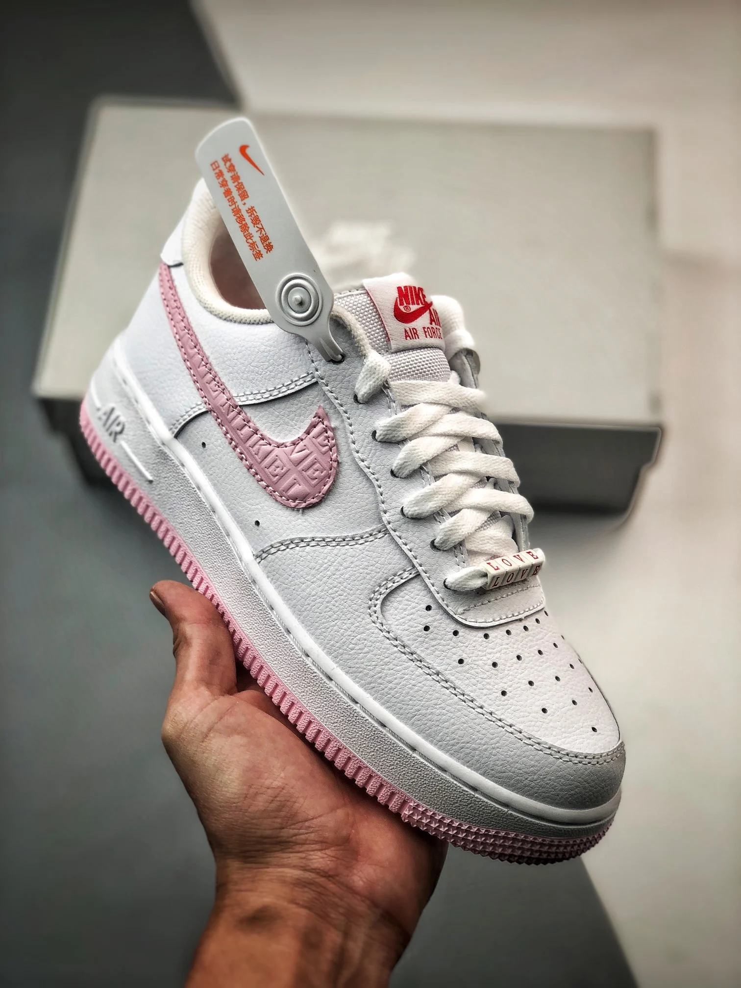 Nike Air Force 1 Low Valentines Day 2022 White Atmosphere For Sale