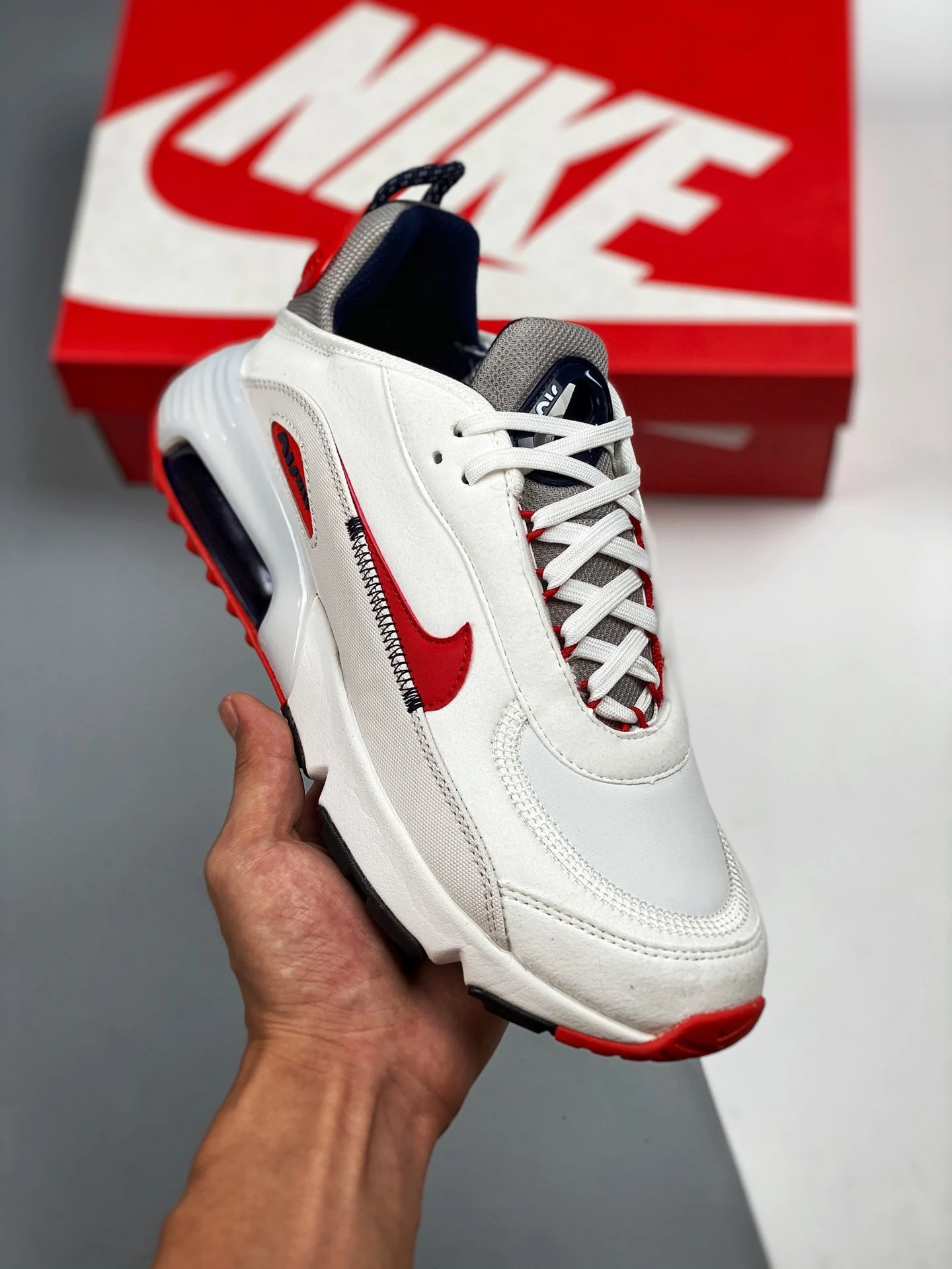 Nike Air Max 2090 White Red DH7708-100 On Sale
