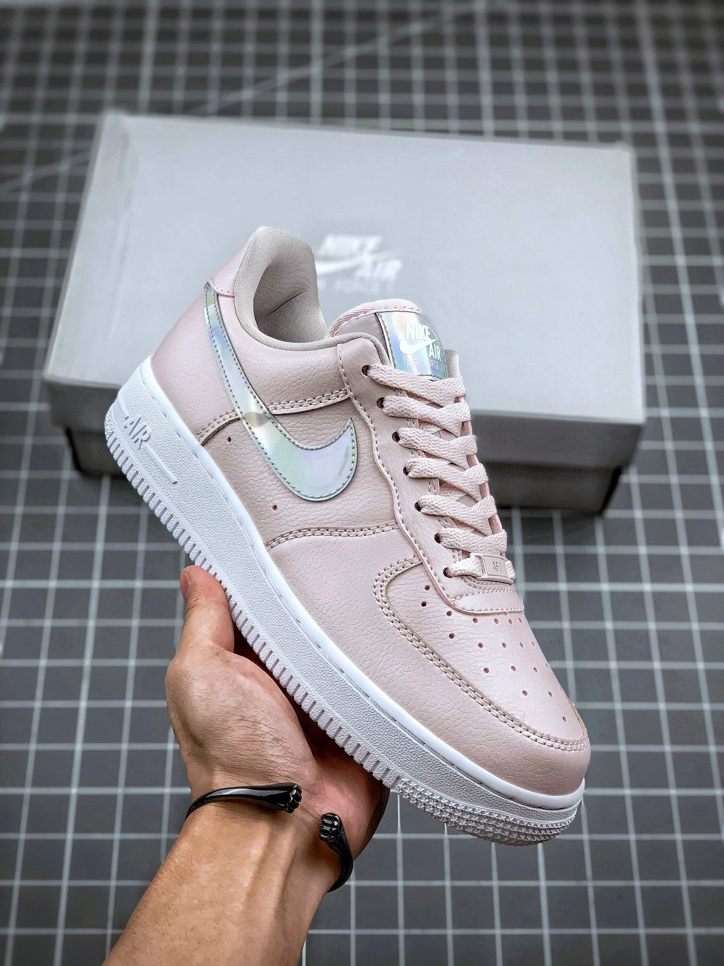 Nike WMNS Air Force 1 Low Pink Iridescent CJ1646-100 For Sale