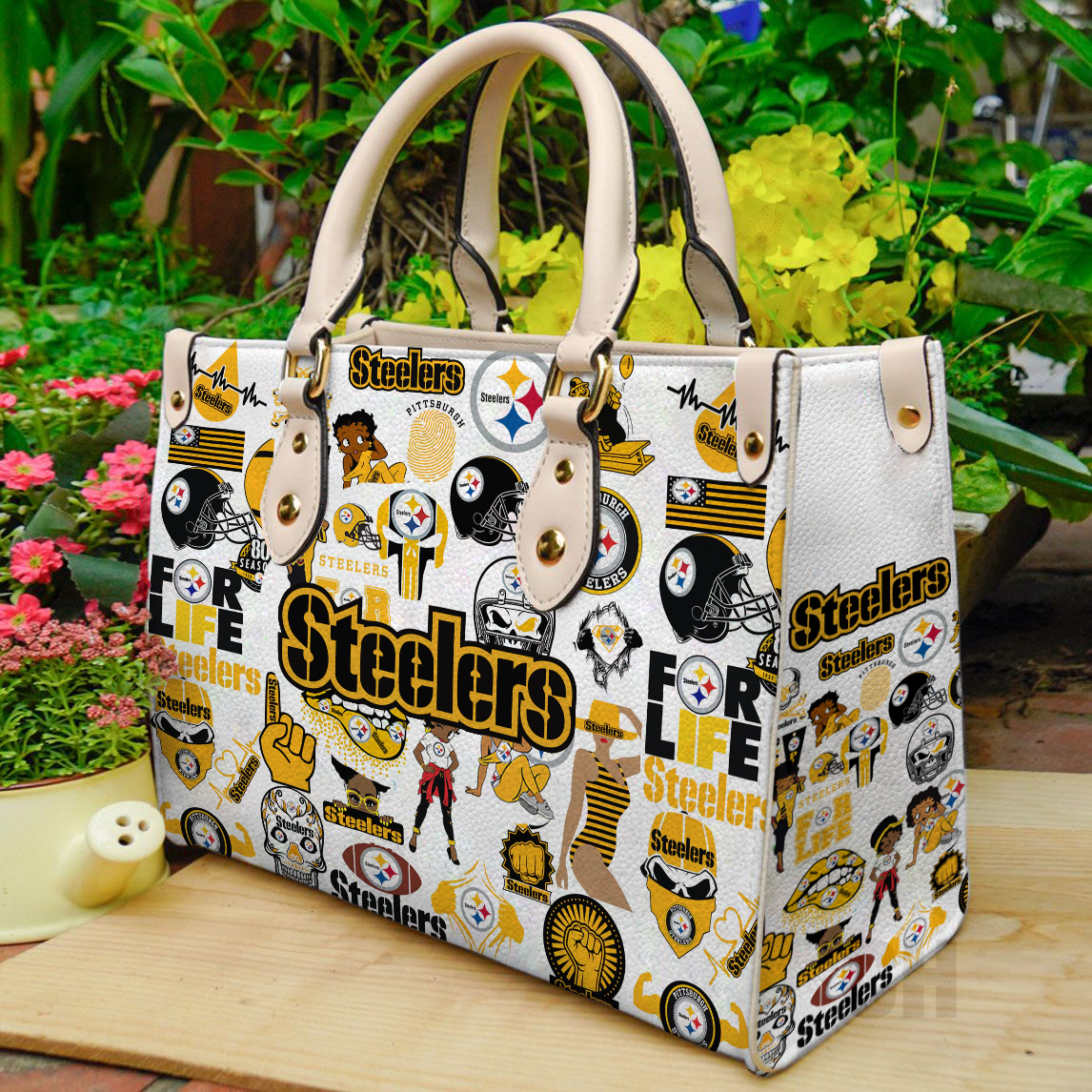 Pittsburgh Steelers NFL Women Leather Hand Bag