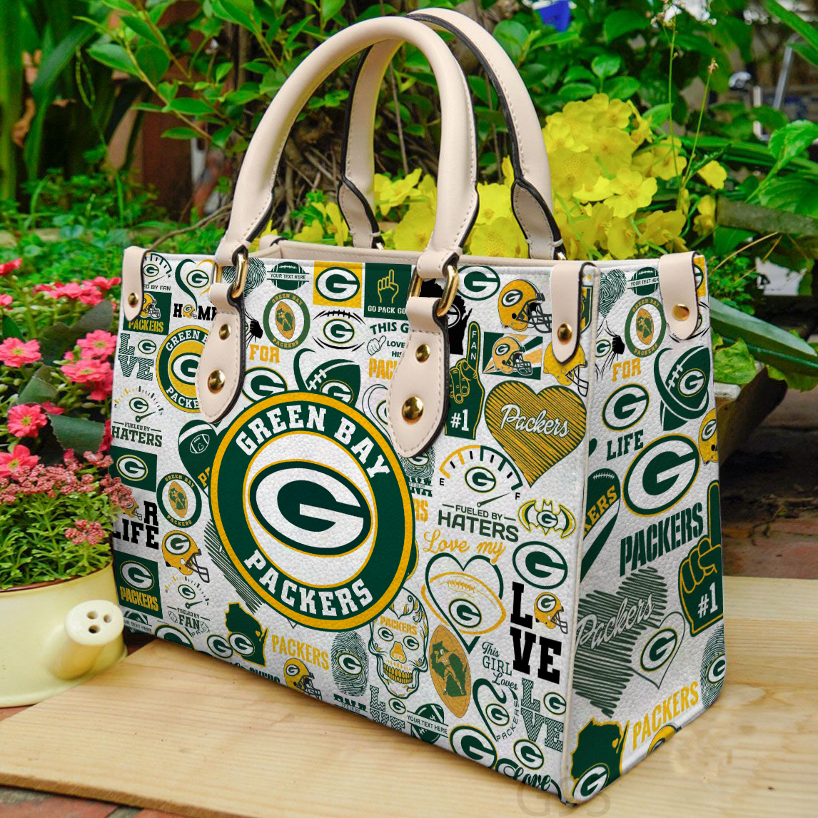 Green Bay Packers Women Leather Hand Bag
