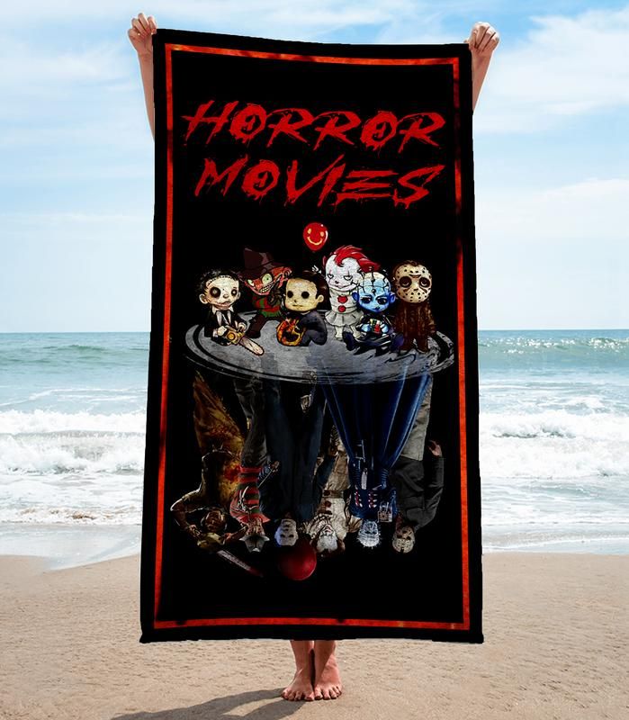 Horror Movies Beach Towel Fashion Summer Item Soft Cotton Accessories Luxury