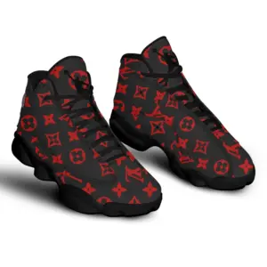 Louis Vuitton Paris Red LV Air Jordan 13 Luxury Trending Shoes Fashion Sneakers