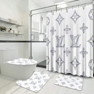 Louis Vuitton Bathroom Set Home Decor Luxury Fashion Brand Hypebeast Bath Mat