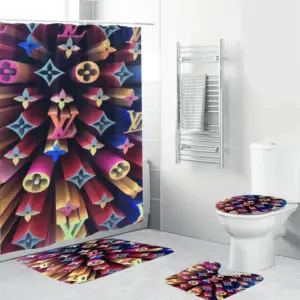 Louis Vuitton Bathroom Set Home Decor Luxury Fashion Brand Hypebeast Bath Mat