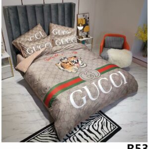 Gucci Logo Brand Bedding Set Home Decor Luxury Bedroom Bedspread