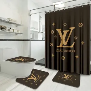 Louis Vuitton Lv Louis Vuitton Bathroom Set Hypebeast Home Decor Luxury Fashion Brand Bath Mat