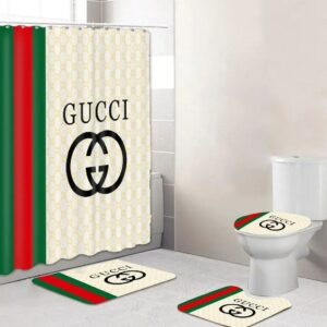 Gucci Stripe Bathroom Set Hypebeast Bath Mat Home Decor Luxury Fashion Brand