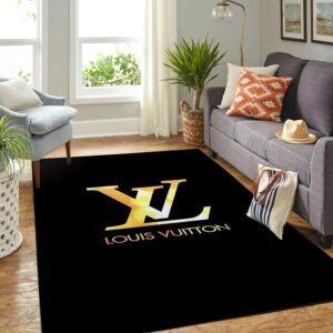 Louis Vuitton Area Dark Luxury Fashion Brand Rug Area Carpet Door Mat Home Decor