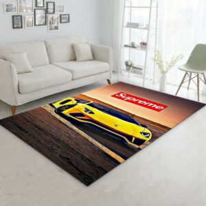 Supreme Lamborghini V Area For Luxury Fashion Brand Rug Door Mat Home Decor Area Carpet