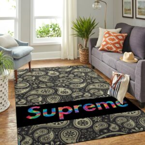 Supreme Area Luxury Fashion Brand Rug Area Carpet Home Decor Door Mat