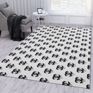 Chanel Area For Christmas Bed Luxury Fashion Brand Rug Door Mat Area Carpet Home Decor
