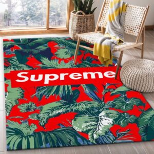 Supreme Jungle Camo Area Luxury Fashion Brand Rug Area Carpet Home Decor Door Mat