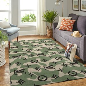 Louis Vuitton Area Luxury Fashion Brand Rug Area Carpet Home Decor Door Mat