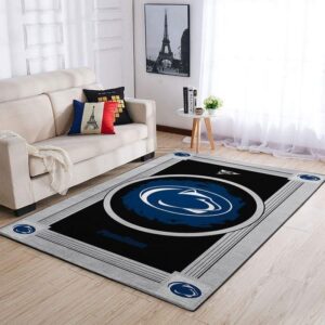 Penn State Nittany Lionss Ncaa Football Basketball Team Logo Type 7938 Rug Living Room Area Carpet Home Decor