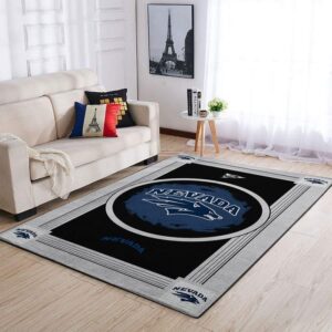 Nevada Wolf Packs Ncaa Football Basketball Team Logo Type 7940 Rug Home Decor Living Room Area Carpet