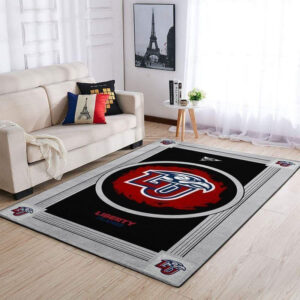 Liberty Flamess Ncaa Football Basketball Team Logo Type 7954 Rug Area Carpet Home Decor Living Room
