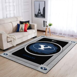 Byu Cougars Ncaas Team Logo Type 7955 Rug Home Decor Living Room Area Carpet