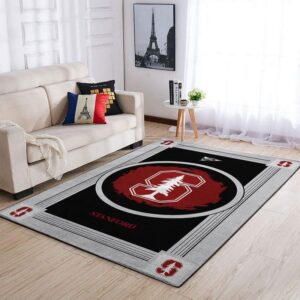 Stanford Cardinalss Ncaa Football Basketball Team Logo Type 7988 Rug Area Carpet Home Decor Living Room