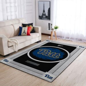 Pitt Pantherss Ncaa Football Basketball Team Logo Type 8051 Rug Home Decor Living Room Area Carpet