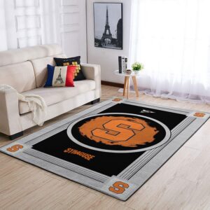 Syracuse Orange Ncaas Team Logo Type 8141 Rug Home Decor Living Room Area Carpet