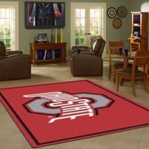 Ohio State Buckeyess Ncaa Football Basketball Custom Type 8181 Rug Living Room Home Decor Area Carpet