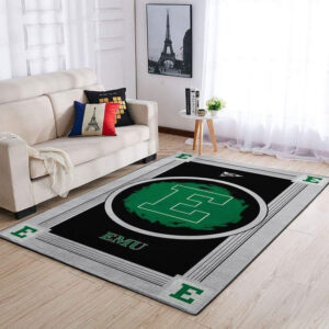 Eastern Michigan Eagless Ncaa Football Basketball Team Logo Type 8256 Rug Area Carpet Home Decor Living Room