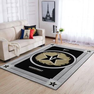 Vanderbilt Commodores Ncaas Team Logo Type 8264 Rug Area Carpet Home Decor Living Room