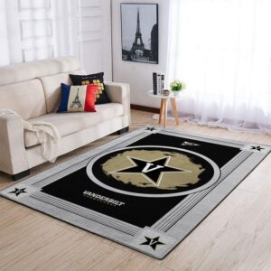Vanderbilt Commodoress Ncaa Football Basketball Team Logo Type 8266 Rug Living Room Home Decor Area Carpet