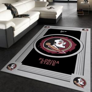 Florida State Seminoles Ncaa Team Logo Nice Rerj Type 8405 Rug Home Decor Living Room Area Carpet
