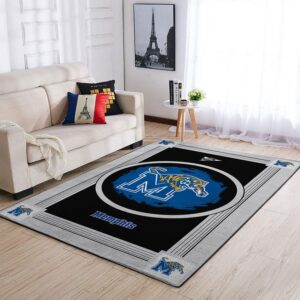 Memphis Tigers Ncaa Team Logo Nice Type 8551 Rug Home Decor Area Carpet Living Room