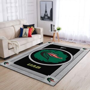 Uab Blazers Ncaa Team Logo Nice Type 8643 Rug Home Decor Area Carpet Living Room