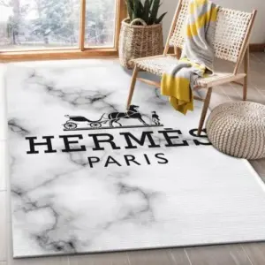 Hermes Rectangle Rug Door Mat Home Decor Area Carpet Fashion Brand Luxury