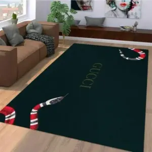 Gucci Edition Rectangle Rug Home Decor Fashion Brand Area Carpet Luxury Door Mat
