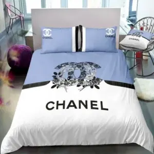 Chanel Flowers Logo Brand Bedding Set Bedroom Home Decor Bedspread Luxury