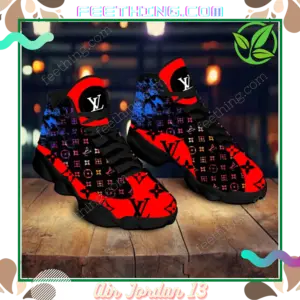 Louis Vuitton Colorful Logo Air Jordan 13 Trending Fashion Sneakers Shoes Luxury