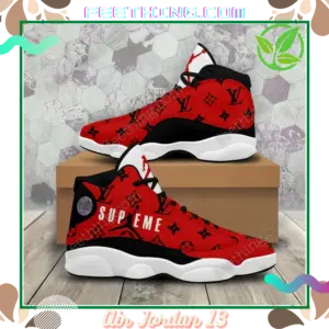 LV Louis Vuitton Supreme Logo Air Jordan 13 Trending Shoes Sneakers Fashion Luxury