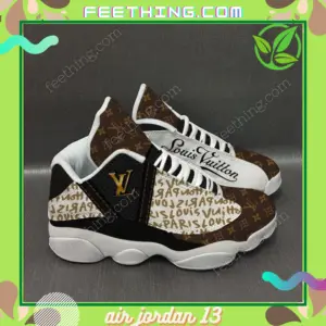 Louis Vuitton Brown Air Jordan 13 Luxury Fashion Trending Shoes Sneakers