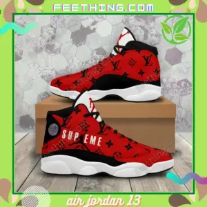 Louis Vuitton Logo Air Jordan 13 Fashion Luxury Trending Sneakers Shoes