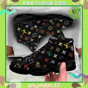 Louis Vuitton Colorful Logo Air Jordan 13 Luxury Shoes Sneakers Trending Fashion