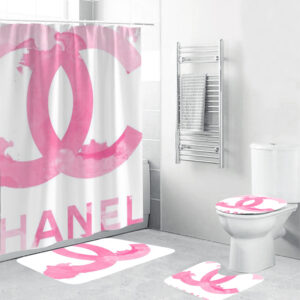 Chanel Pinky Bathroom Set Home Decor Hypebeast Luxury Fashion Brand Bath Mat