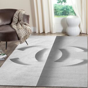 Chanel D Rectangle Rug Luxury Home Decor Fashion Brand Area Carpet Door Mat