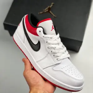 Air Jordan 1 Low Chicago White Red 553558-118 For Sale