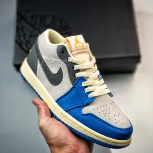 Air Jordan 1 Low UNC Grey White University Blue-Grey-Sail For Sale