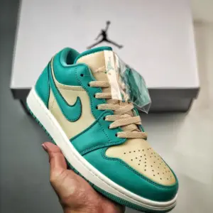 Air Jordan 1 Low Sanddrift Sail-Washed Teal DC0774-131 For Sale