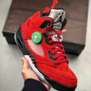Air Jordan 5 Raging Bull Varsity Red Black-White For Sale
