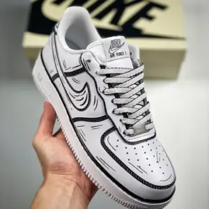 Nike Air Force 1 07 Low Hand drawn White For Sale
